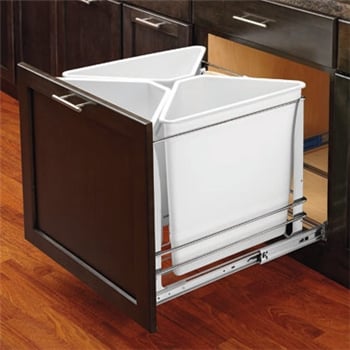 Recycle Waste Unit, White, Soft Close