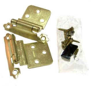 Hawthorne & Reid, HR10038PB02P, Cabinet Hinge, 3/8 inch Inset, Polished Brass