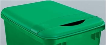 Rev-A-Shelf, RV-50-LID-G-1, 50 Qt. Trash Can Lid, Recycle Green