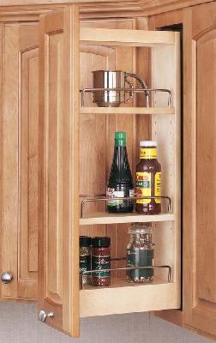 Rev-A-Shelf, 448-WC-05C, Wood Wall Cabinet Pull-Out, 5" Wide
