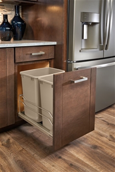 35 Quart Pull-Out Waste Container, Champagne