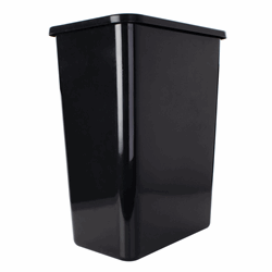 Replacement Trash Can, 35qt., Black