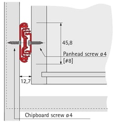 How to: Measure the installation width when replacing a drawer slide