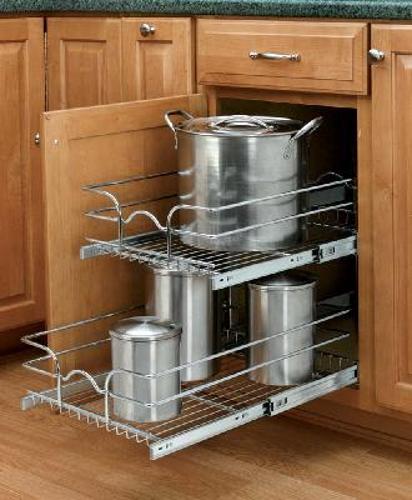 Pull out shelf for easy access