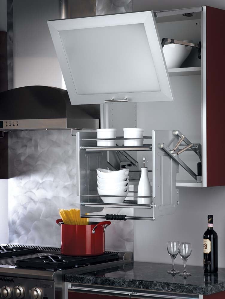 Details about   Rev-A-Shelf 5PD-24CRN 24" Chrome Convenient Wall Cabinet Pull-Down Shelf System 