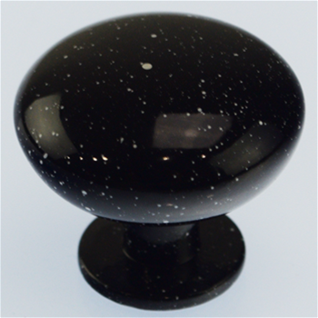 Riviera Knob 1 1/4 Black Granite
