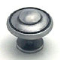 Berenson, 2924-1BAP-P, Cabinet Knob, Euro Traditions, Brushed Antique Pewter Finish