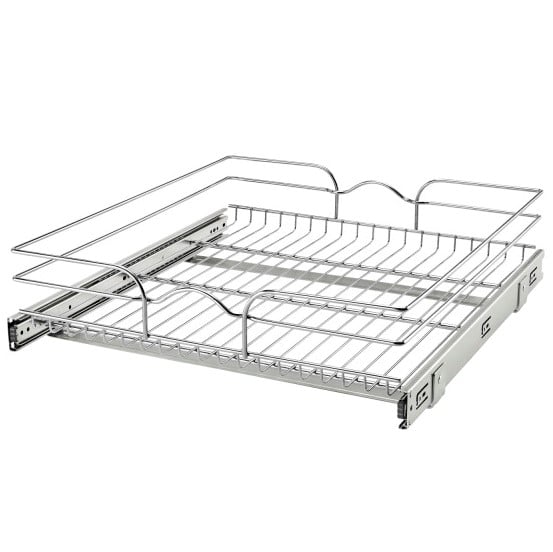 21 inch Pull-Out Chrome Wire Shelf, 5WB1-2122CR-1