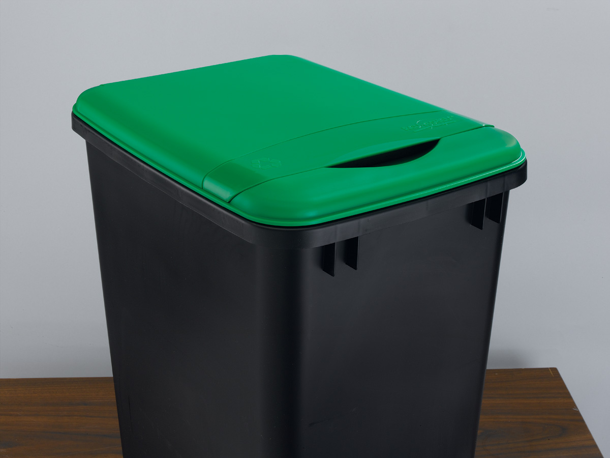 Rev-A-Shelf, RV-35-LID-G-1, 35 Qt. Trash Can Lid, Recycle Green