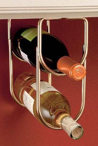 Rev-A-Shelf, 3250BR, Double Wine Bottle Rack Brass Plate