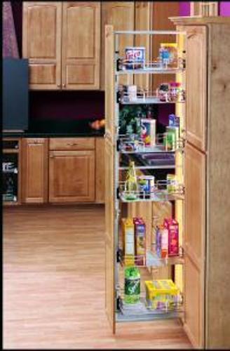 Rev-A-Shelf, 5258-14 CR, Full Extension Pull-Out Pantry System, Chrome