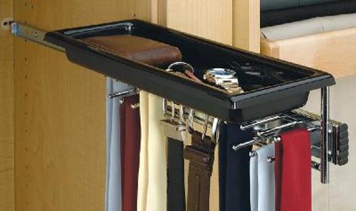 Rev-A-Shelf, TBC-14TCR, Pull-Out Tie/Belt Rack with Tray